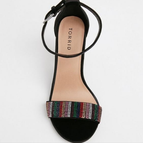 Torrid 8.5 Staci Velvet Rhinestone Heels - Picture 2 of 13